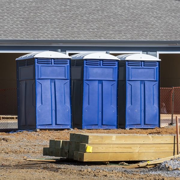 what is the maximum capacity for a single porta potty in Brush Creek OK